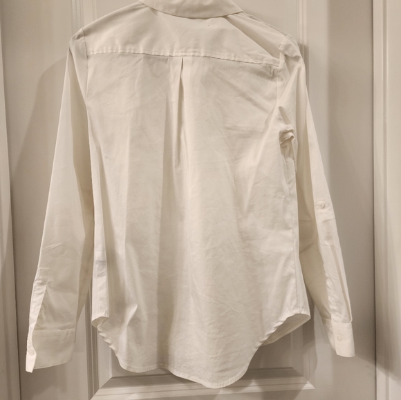 White Long Sleeve Button Up - Picture 3 of 3